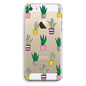 CaseCompany Sanseveria: iPhone 5 / 5S / SE Transparant Hoesje