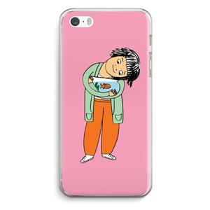 CaseCompany Visknuffel: iPhone 5 / 5S / SE Transparant Hoesje