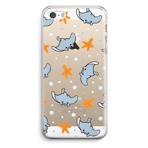 CaseCompany Manta: iPhone 5 / 5S / SE Transparant Hoesje