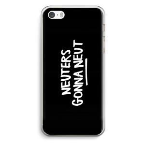 CaseCompany Neuters (zwart): iPhone 5 / 5S / SE Transparant Hoesje