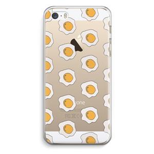 CaseCompany Bacon to my eggs #1: iPhone 5 / 5S / SE Transparant Hoesje