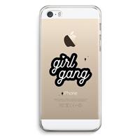 CaseCompany Girl Gang: iPhone 5 / 5S / SE Transparant Hoesje