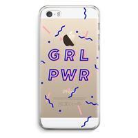 CaseCompany GRL PWR: iPhone 5 / 5S / SE Transparant Hoesje