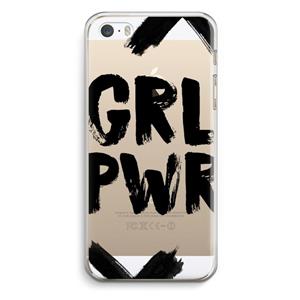 CaseCompany Girl Power #2: iPhone 5 / 5S / SE Transparant Hoesje