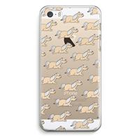 CaseCompany Ponys: iPhone 5 / 5S / SE Transparant Hoesje