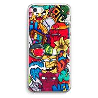 CaseCompany No Rules: iPhone 5 / 5S / SE Transparant Hoesje