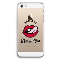 CaseCompany Badass Babes Club: iPhone 5 / 5S / SE Transparant Hoesje