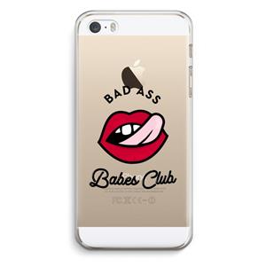 CaseCompany Badass Babes Club: iPhone 5 / 5S / SE Transparant Hoesje