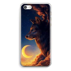 CaseCompany Night Guardian: iPhone 5 / 5S / SE Transparant Hoesje