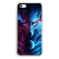 CaseCompany Where Light And Dark Meet: iPhone 5 / 5S / SE Transparant Hoesje