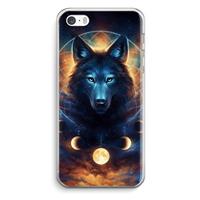 CaseCompany Wolf Dreamcatcher: iPhone 5 / 5S / SE Transparant Hoesje