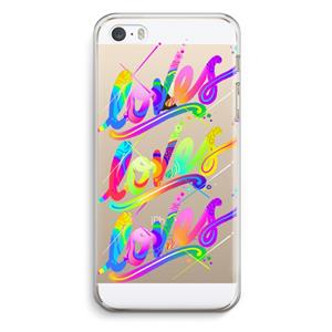 CaseCompany Loves: iPhone 5 / 5S / SE Transparant Hoesje