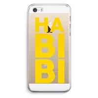 CaseCompany Habibi Blue: iPhone 5 / 5S / SE Transparant Hoesje