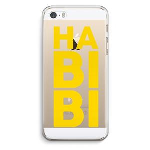 CaseCompany Habibi Blue: iPhone 5 / 5S / SE Transparant Hoesje