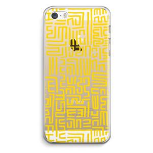 CaseCompany Majorelle Blue Print: iPhone 5 / 5S / SE Transparant Hoesje