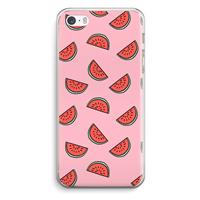 CaseCompany Watermeloen: iPhone 5 / 5S / SE Transparant Hoesje