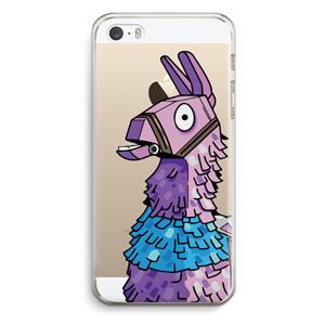 CaseCompany Lama: iPhone 5 / 5S / SE Transparant Hoesje