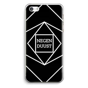 CaseCompany Negenduust geometrisch: iPhone 5 / 5S / SE Transparant Hoesje