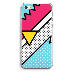 CaseCompany Pop Art #3: iPhone 5 / 5S / SE Transparant Hoesje