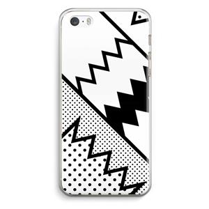 CaseCompany Pop Art #5: iPhone 5 / 5S / SE Transparant Hoesje