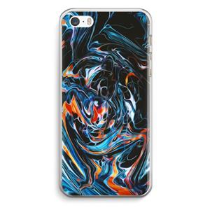 CaseCompany Black Unicorn: iPhone 5 / 5S / SE Transparant Hoesje