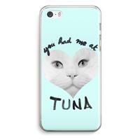 CaseCompany You had me at tuna: iPhone 5 / 5S / SE Transparant Hoesje