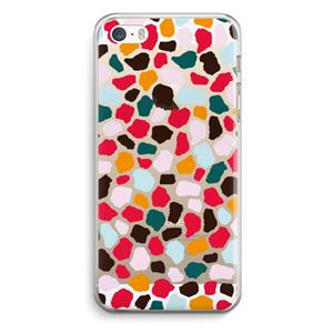 CaseCompany Colored Giraffe: iPhone 5 / 5S / SE Transparant Hoesje