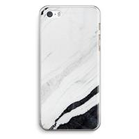 CaseCompany Elegante marmer: iPhone 5 / 5S / SE Transparant Hoesje