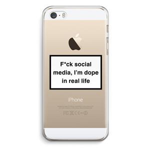 CaseCompany I'm dope: iPhone 5 / 5S / SE Transparant Hoesje