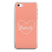 CaseCompany Friends heart: iPhone 5 / 5S / SE Transparant Hoesje
