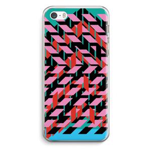CaseCompany Skew Blush 2: iPhone 5 / 5S / SE Transparant Hoesje