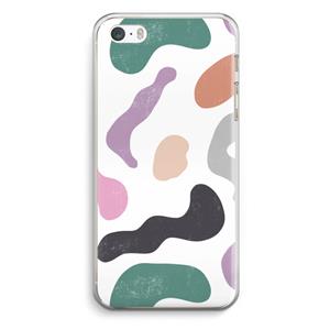 CaseCompany Memphis Shapes: iPhone 5 / 5S / SE Transparant Hoesje
