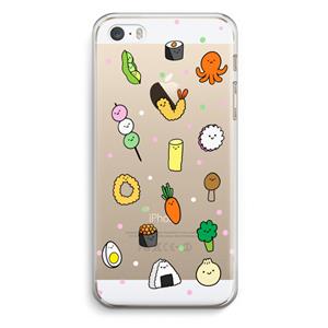 CaseCompany Happy bento friends: iPhone 5 / 5S / SE Transparant Hoesje