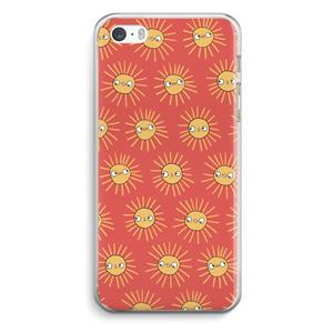 CaseCompany Zon: iPhone 5 / 5S / SE Transparant Hoesje