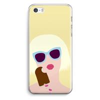 CaseCompany Ice cream: iPhone 5 / 5S / SE Transparant Hoesje