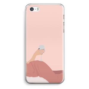CaseCompany Wine: iPhone 5 / 5S / SE Transparant Hoesje