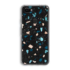 CaseCompany Terrazzo N°11: Google Pixel 3a Transparant Hoesje