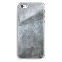 CaseCompany Grey Stone: iPhone 5 / 5S / SE Transparant Hoesje
