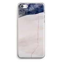 CaseCompany Stone White: iPhone 5 / 5S / SE Transparant Hoesje