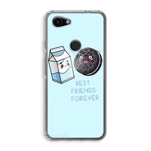 CaseCompany Best Friend Forever: Google Pixel 3a Transparant Hoesje