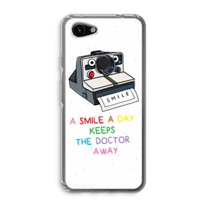 CaseCompany Smile: Google Pixel 3a Transparant Hoesje