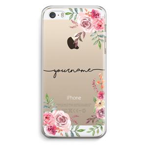 CaseCompany Rozen: iPhone 5 / 5S / SE Transparant Hoesje