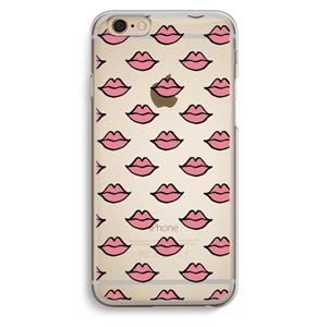 CaseCompany Lipjes: iPhone 6 / 6S Transparant Hoesje