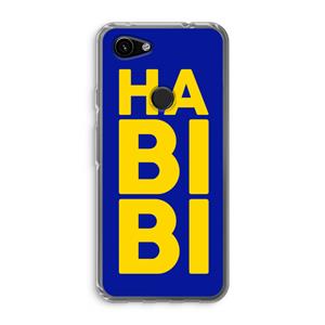 CaseCompany Habibi Blue: Google Pixel 3a Transparant Hoesje