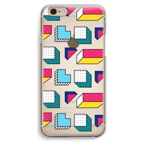 CaseCompany 8-bit N°7: iPhone 6 / 6S Transparant Hoesje