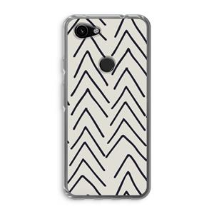 CaseCompany Marrakech Arrows: Google Pixel 3a Transparant Hoesje