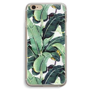 CaseCompany Bananenbladeren: iPhone 6 / 6S Transparant Hoesje