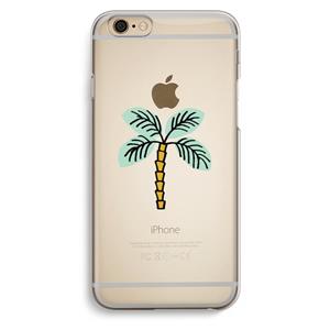 CaseCompany Palmboom: iPhone 6 / 6S Transparant Hoesje