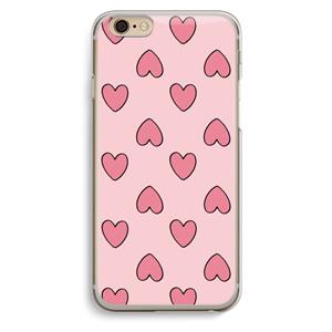 CaseCompany Ondersteboven verliefd: iPhone 6 / 6S Transparant Hoesje