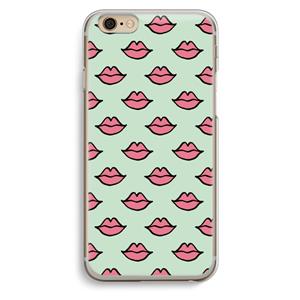 CaseCompany Lipjes: iPhone 6 / 6S Transparant Hoesje